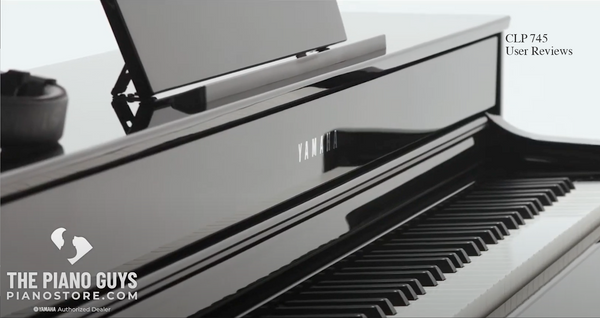 Piano numérique YAMAHA CLP 745 noir, blanc, bois (option noir laqué) -  Pianos Michel Reversé - Pianos Michel Reversé